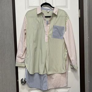 Cato’s Button Down Stripped Tunic